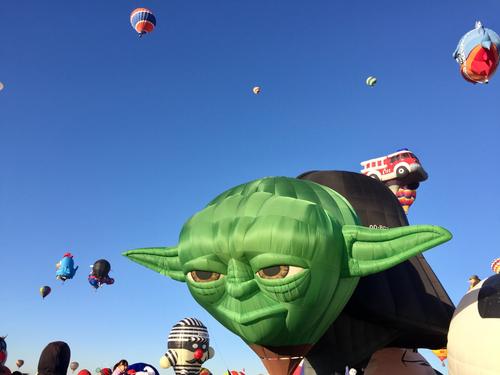 Balão de ar quente do Mestre Yoda
