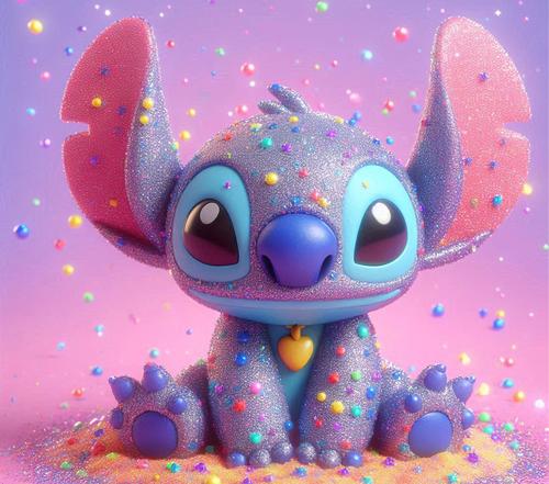 Glitzernder und funkelnder Stitch