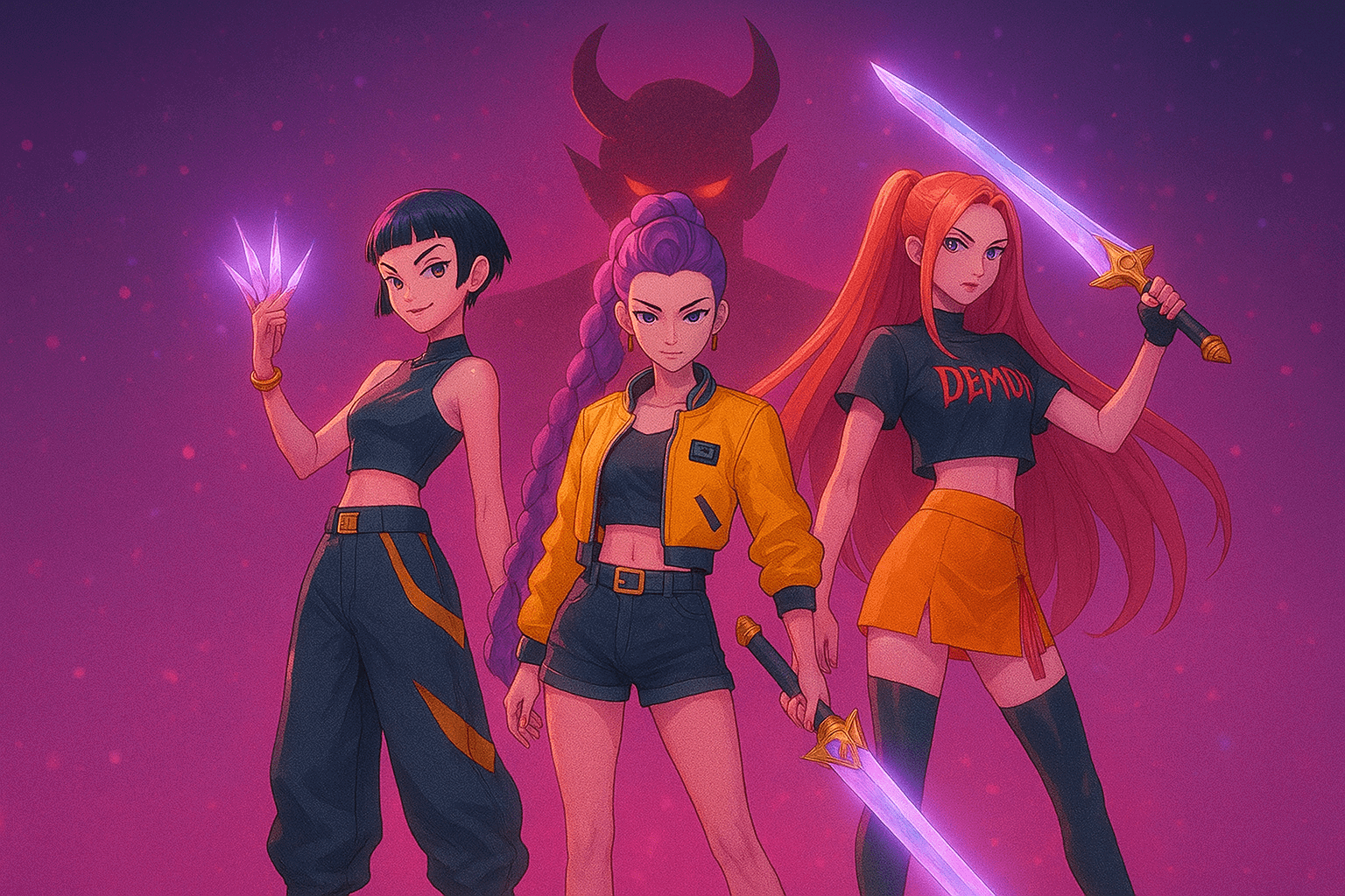 Illustration of Kpop Demon Hunters