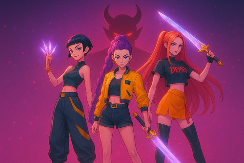Illustration von KPop Demon Hunters