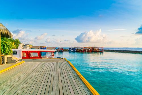 Harbour in the Maldives