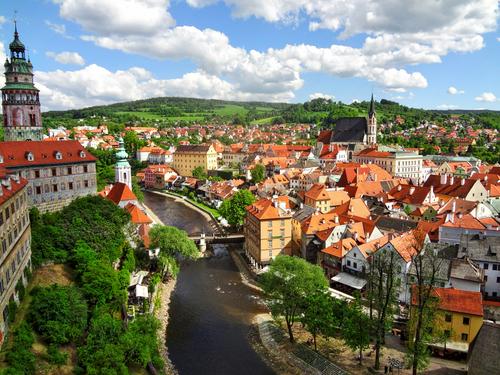 Cesky Krumlov Town, Czech Republic.