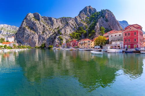 Omiš Town by the River