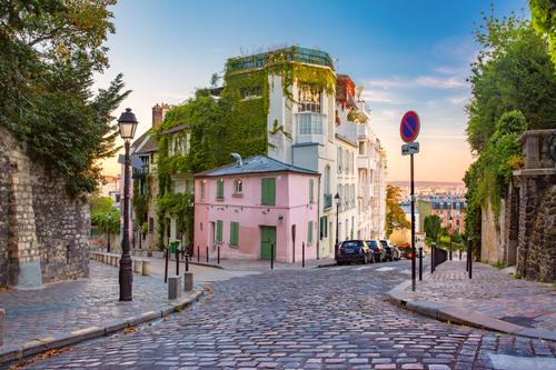 Ruas em Montmartre