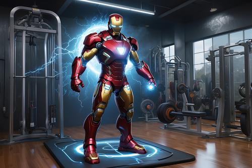 Iron Man at the gym