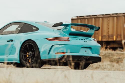 Porsche GT3 verde azulado