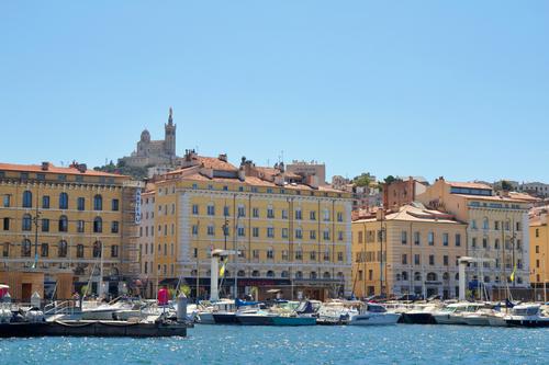 Buildings by the Old Port of Marseille