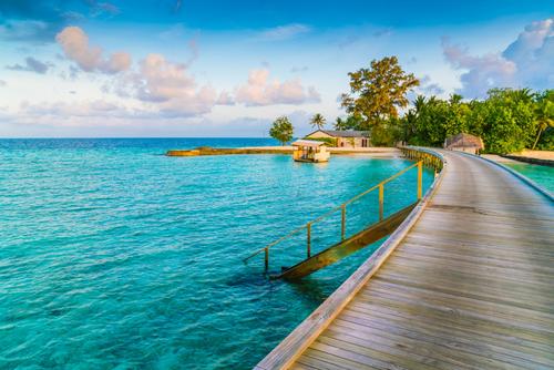 Paradise scenery in Maldives