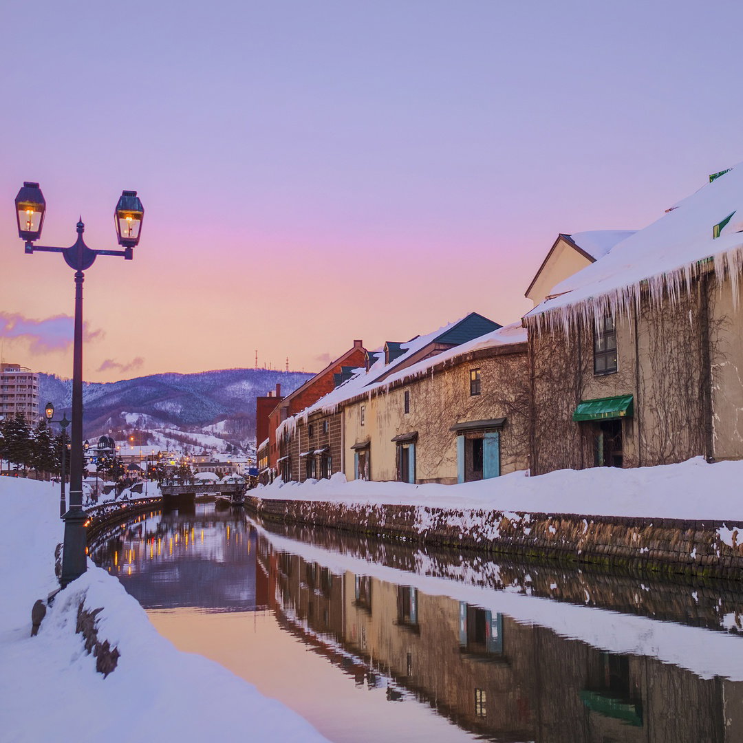 Otaru canal in winter