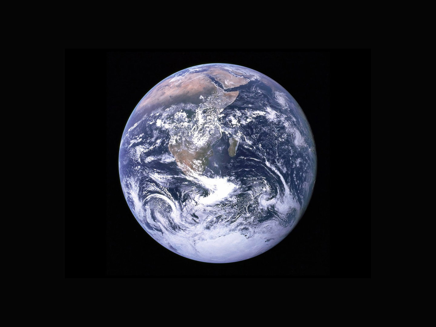 Earth seen from the Apollo 17