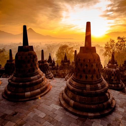 Conjunto de Borobudur, Indonésia