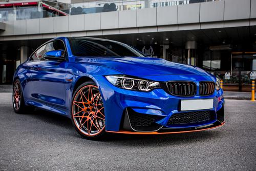 Blue sport BMW