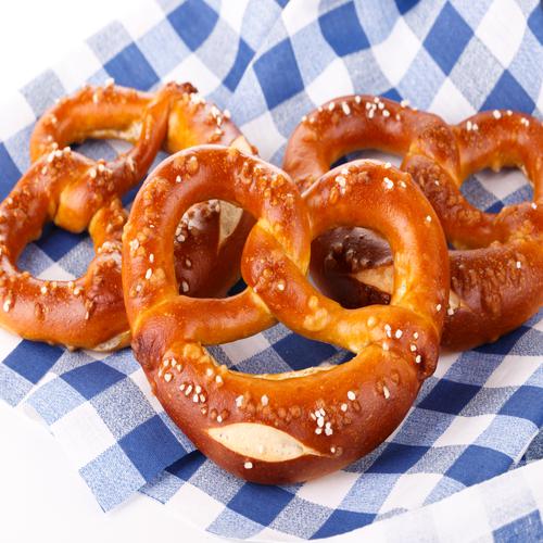 Bavarian salty pretzels
