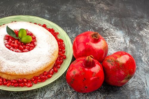 Pomegranate cake