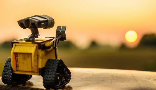 Wall-E at sunset