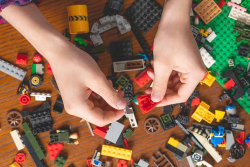 Building Lego bricks
