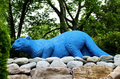 Lego Leopard Sculpture