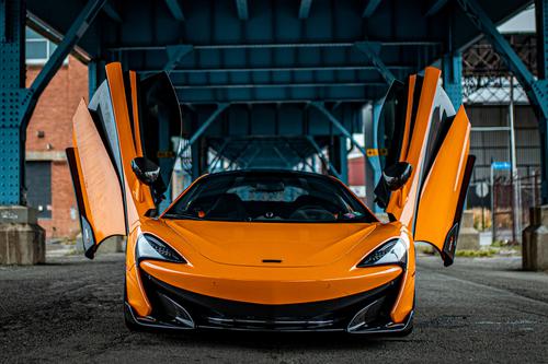 McLaren with doors opened