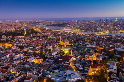 Vista aérea da cidade de Istambul