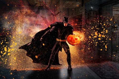 Batman on Halloween