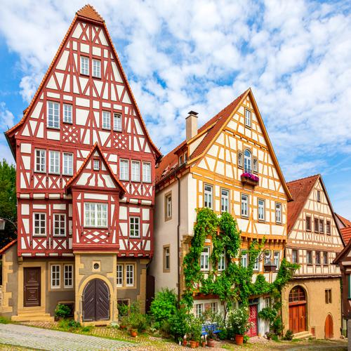 Medieval Half-Timbered Houses, Bad Wimpfen