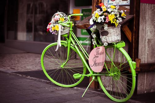Bike with flowers