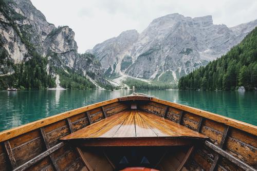 Boat on Lago di Braies