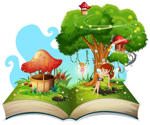 Book with fairies