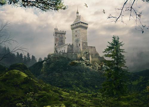 Castle in the mountains