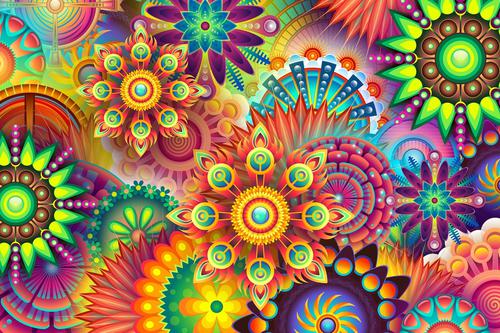 Colorful mandalas