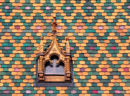 Colorful roof tiles, Budapest