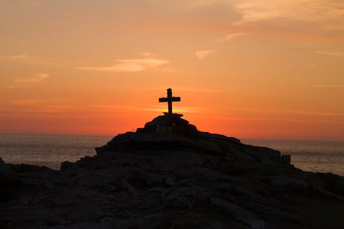 Cross on the Cliffs of Malin Head, Ireland