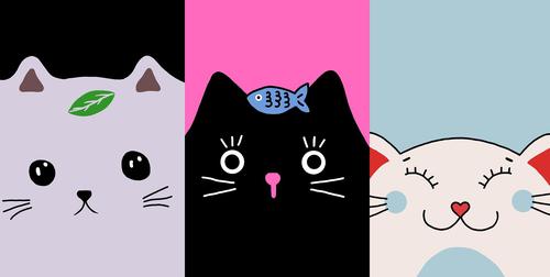 Cute anime cats