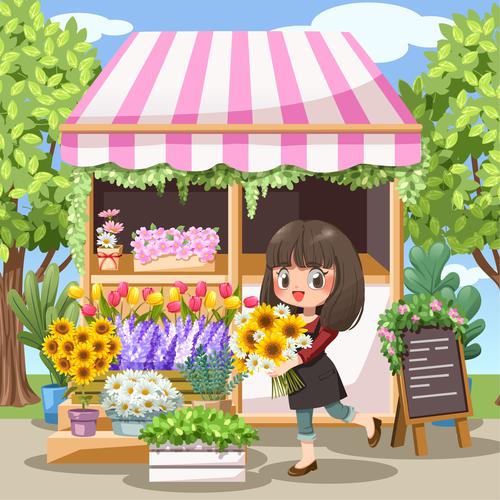 Cute florist