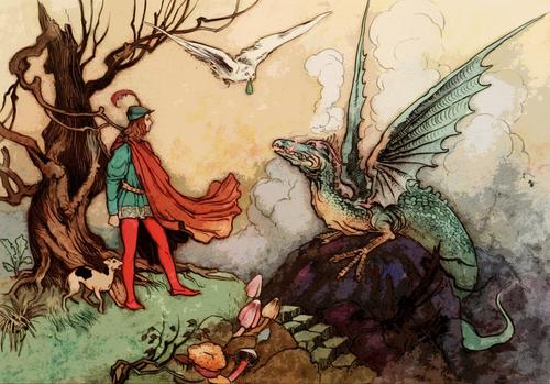 Fairy tale book illustration