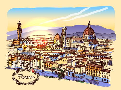 Cartão postal de Florença