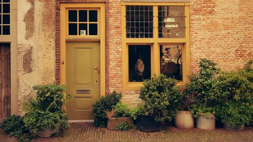 Frente de una casa, Leiden