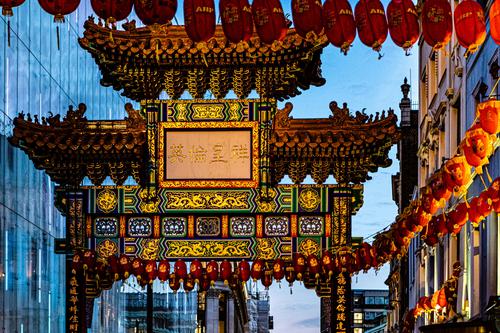 Gate to Chinatown in London