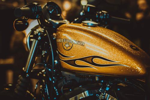 Golden Harley-Davidson
