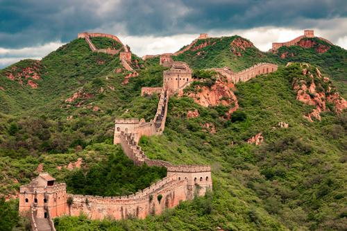 Great Wall of China in spring