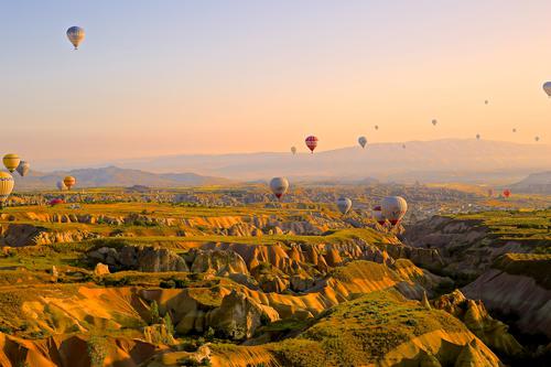 Hot air balloons, Turkey