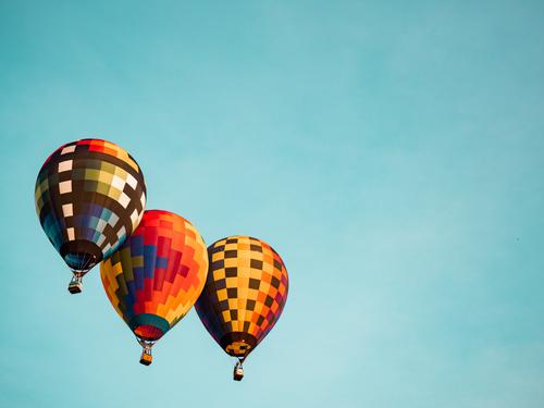 Hot air balloons over Frankenmuth