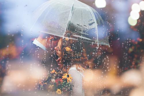 In love under the rain