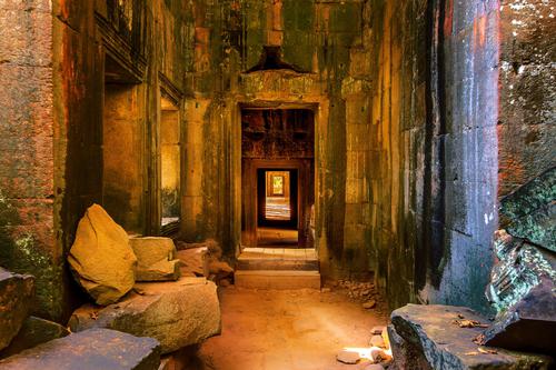 Interior of Ta prohm, Angkor Wat
