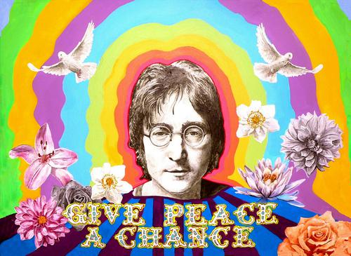 Pintura de John Lennon