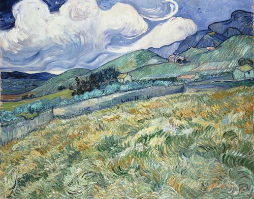 Paisagem Montanhosa Por Trás de Saint-Rémy,, Van Gogh