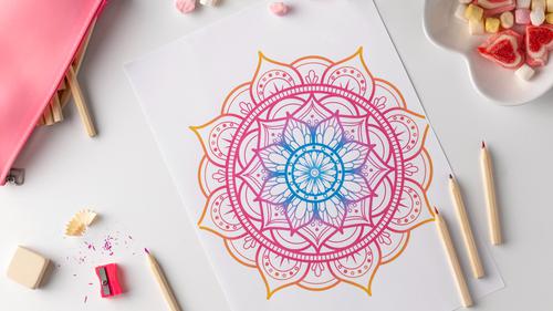 Mandala drawing