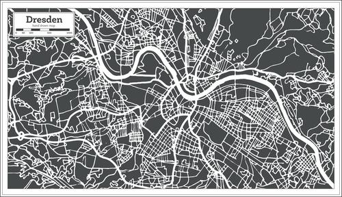 Mapa de Dresde