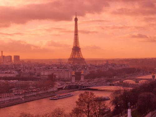 Paris ao pôr do sol