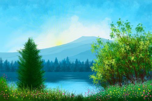 Peaceful painting